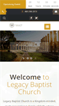 Mobile Screenshot of legacybaptist.com